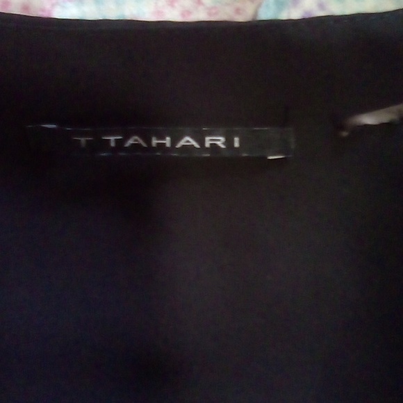 ( 344 )  Tahari long sleeve black blouse - Picture 2 of 2